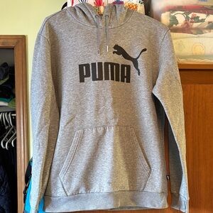PUMA Men's Gray Pullover Hoodie
